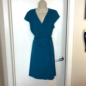 Teal large old navy wrap dress